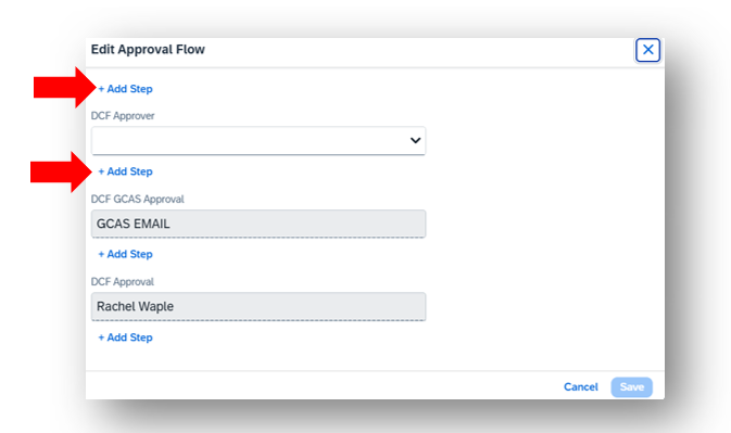 Illustration to add approver